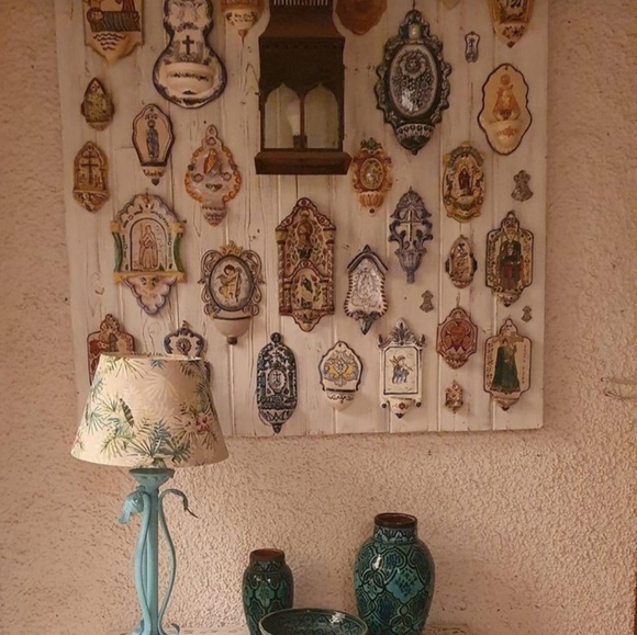 Vintage beaded metal and lurex accents bamboo handle purse clutch bag - Picture 13 of 15